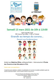 conference ecole des parents