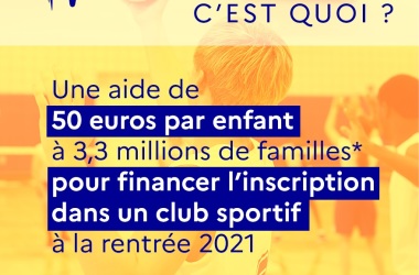 Le pass’Sport : une réduction de 50€ pour les jeunes !