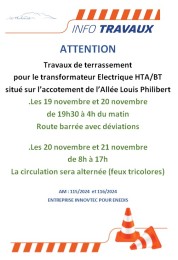 travaux transformateur électrique